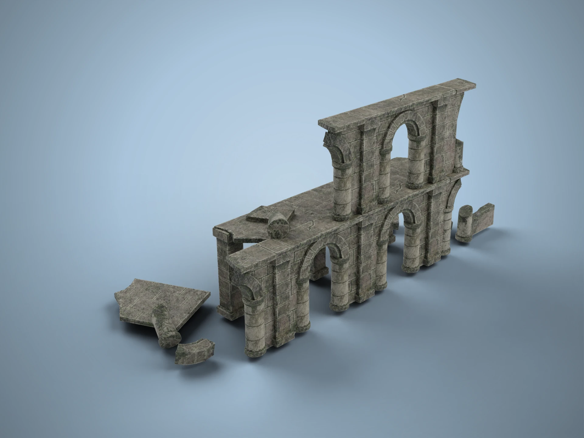 Object 382 Ancient Stone Arch Ruins 3D Model - Free 3D Model Download | AiZity
